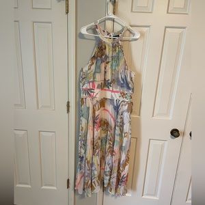 City Chic pleated floral dress.